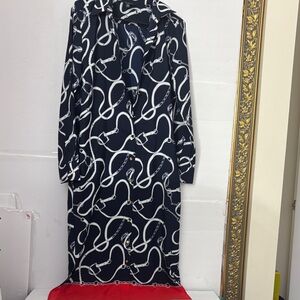 Ralph Lauren Dark Blue and White Patterned Dress